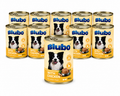 Blubo Wet Dog Food with Chicken for Adult Dogs, Complete & Balanced Pâté, Real Chicken Recipe, No Artificial Colors or Preservatives, 400 g (Pack of 10)