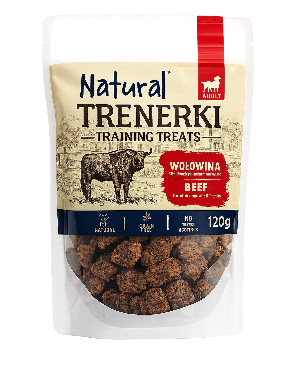 Natural Training Treats- Beef- pack 120g
